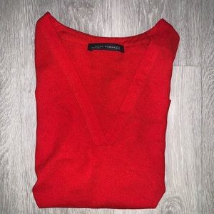 Zara Red Tank Blouse